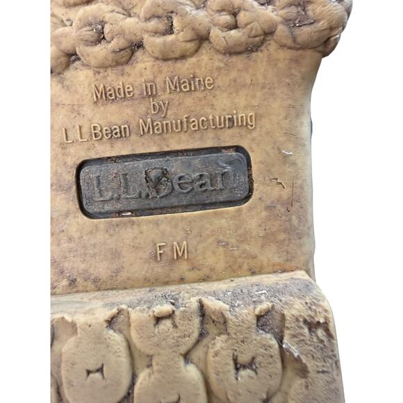 L.L. Bean Unisex Gorp Rain Snow Lace Up Waterproof Rubber Bean Boots Size 10 - Picture 6 of 7
